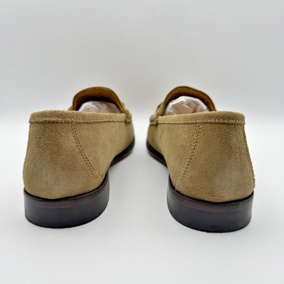 Martin Dingman Mens Addison Loafers US 8 EU 41 Tan Suede Water Repellent NIB - Picture 10 of 13